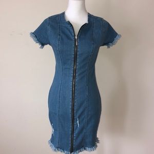 DENIM STRETCHY DRESS